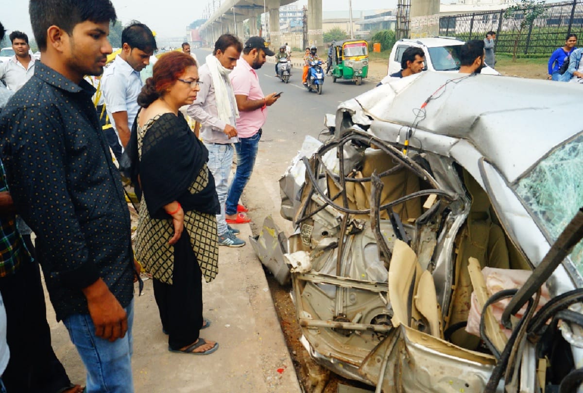 two died in Road Accident On Highway of Diwali Night in faridabad