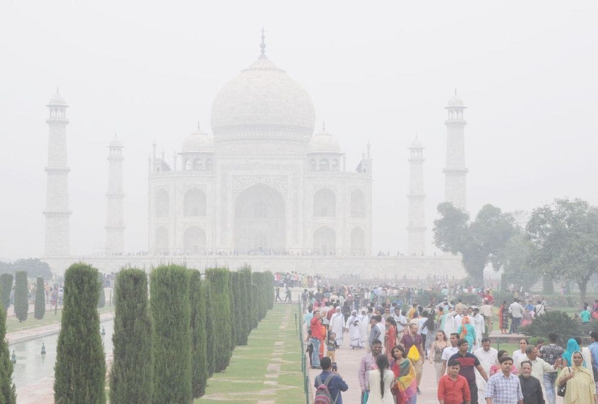 air pollution at record level in Agra
