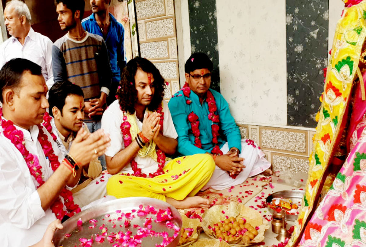 Tejpratap yadav Visits Baldev Dauji Maharaj Mathura
