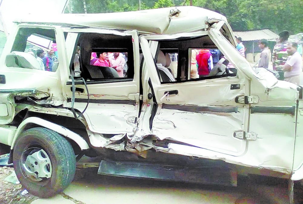 Accident in Munshi ganj thana area in Amethi.