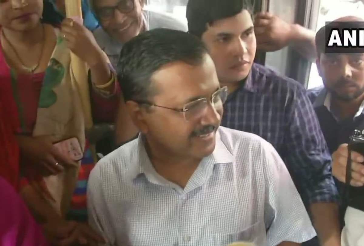 Delhi CM kejriwal travels in dtc bus take feedback on free rides for women read reactions