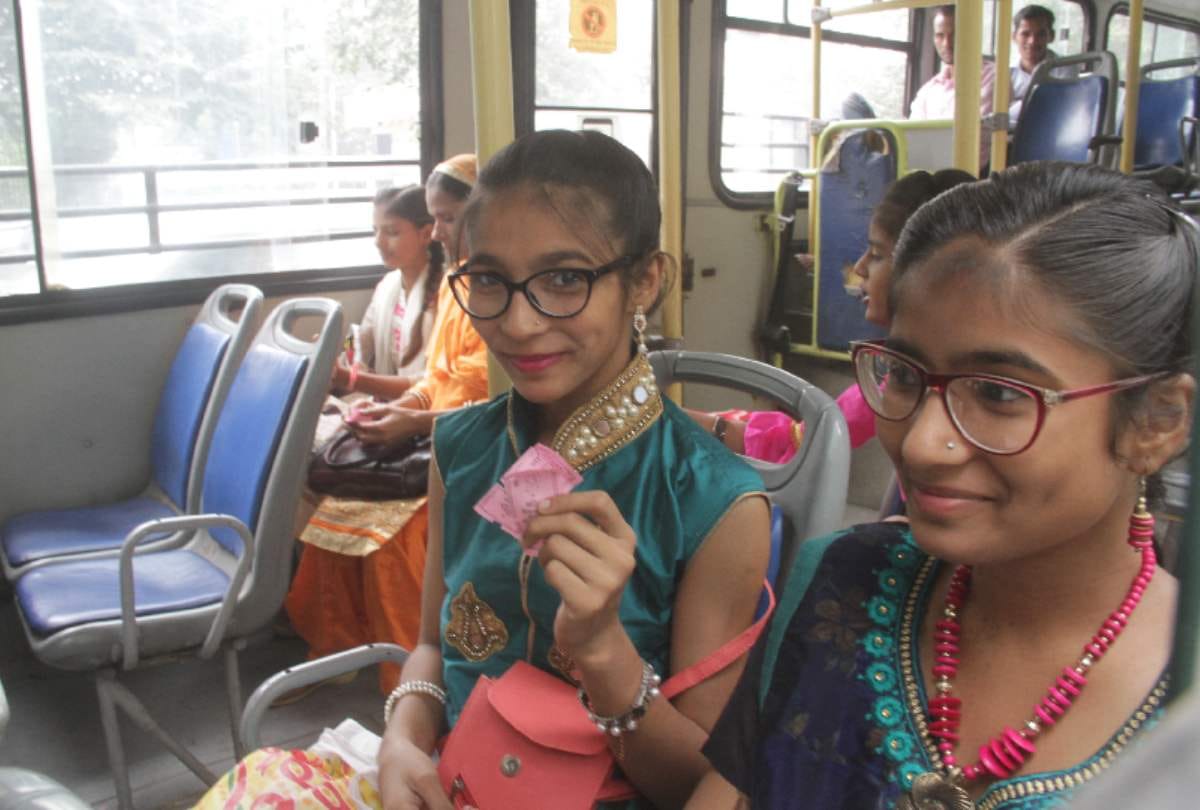 delhi free dtc bus for ladies are happy but asking if travel is free why pink pass other question