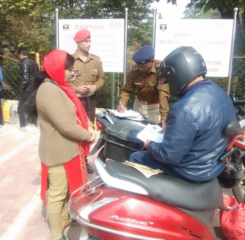 Police started checking operation with army