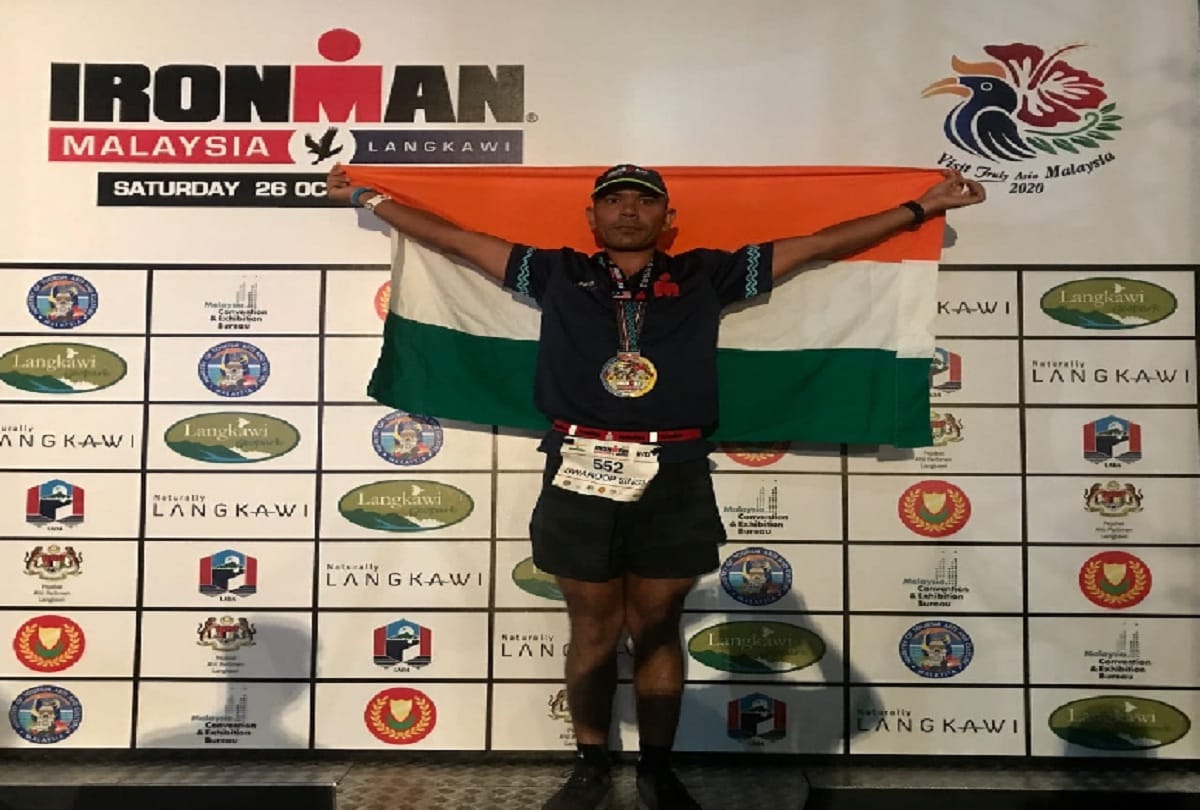 lieutenant colonel swaroop singh kuntal won ironman malaysia