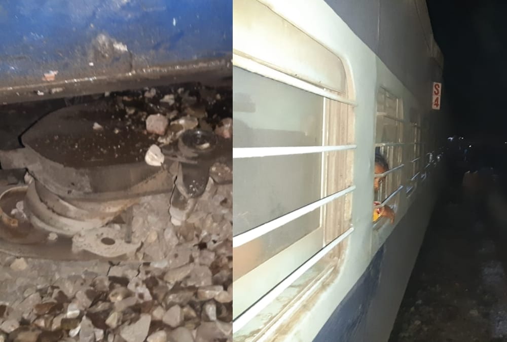 Begampura Express escaped from an accident in Malihabad.