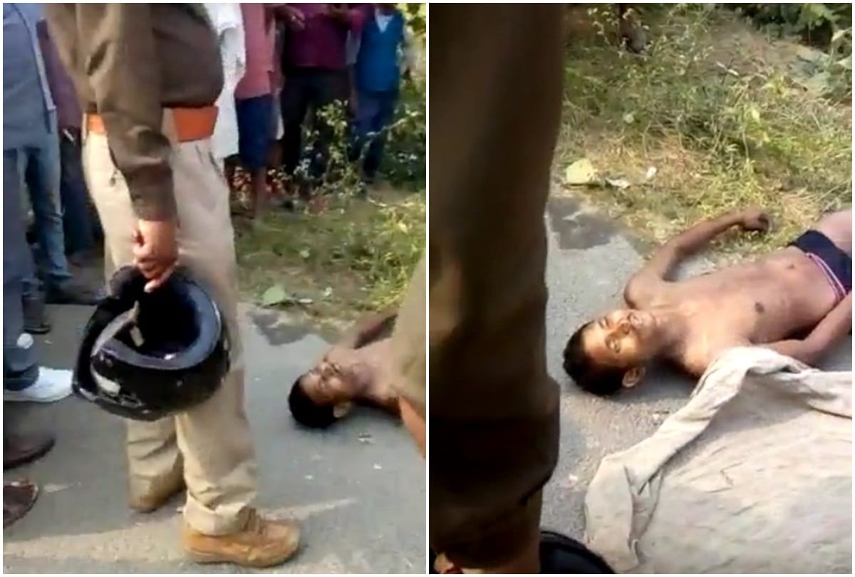 Young man dead body  was thrown into the bushes after killing