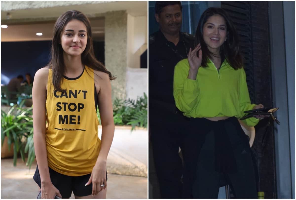 ananya panday to sunny leone here bollywood celebrities spotted