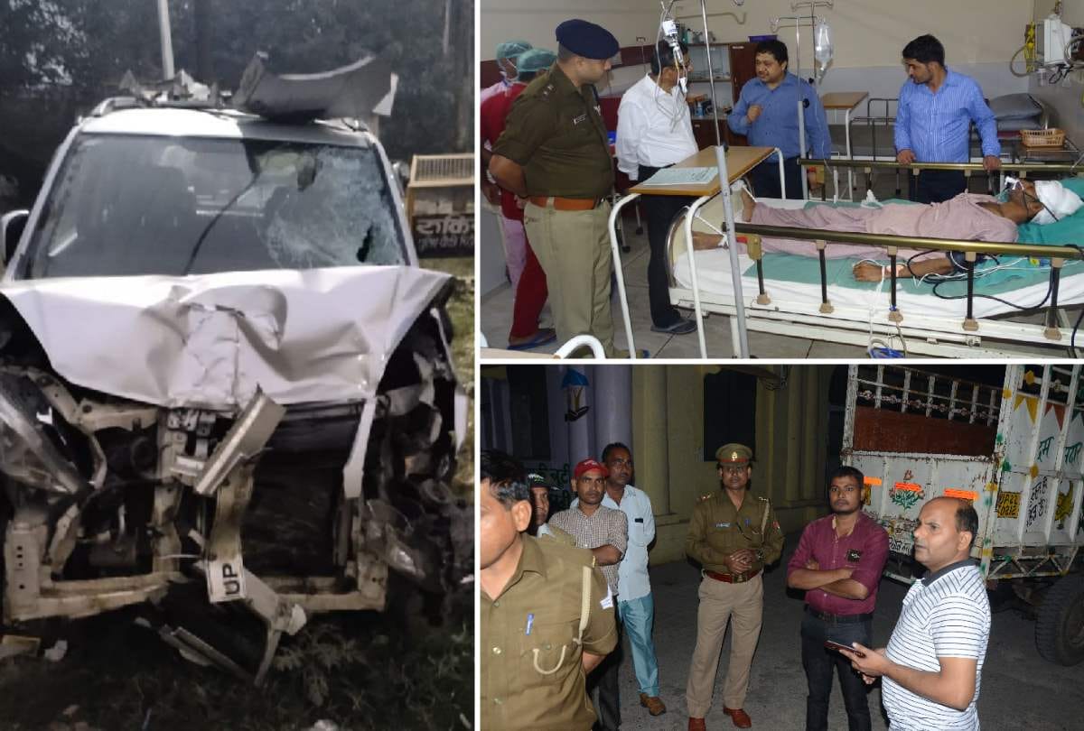 truck hits bike then van nine died seven of a family in bareilly bisalpur