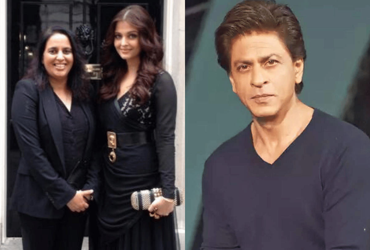 Aishwarya Rai herself extinguished her manager lehenga but PR team give credit to Shahrukh Khan
