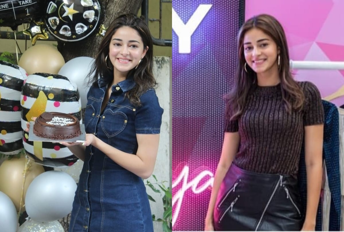 ananya pandey birthday look casual denim with media