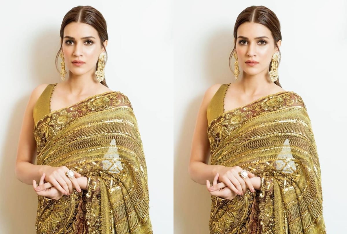 kriti sanon gold and tara sutaria silver saree are new trend setter for wedding function