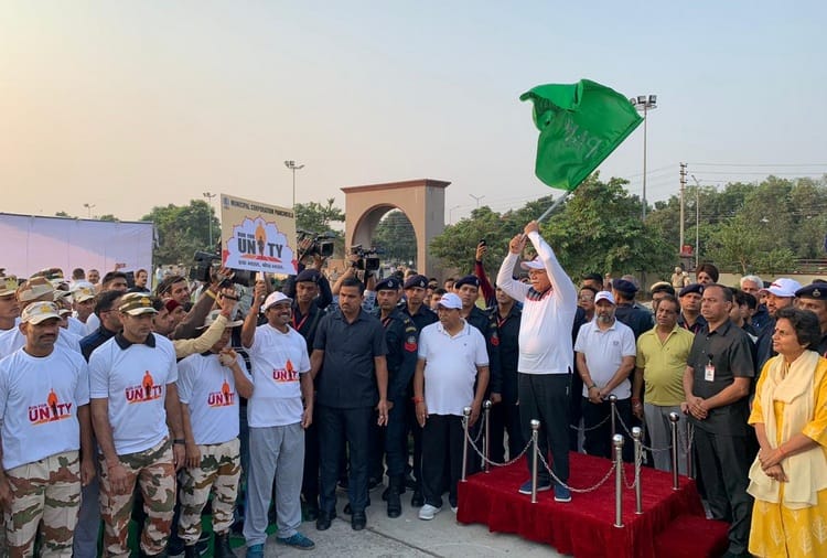 run for unity flagged off by cm manohar lal at panchkula on Vallabhbhai Patel Jayanti