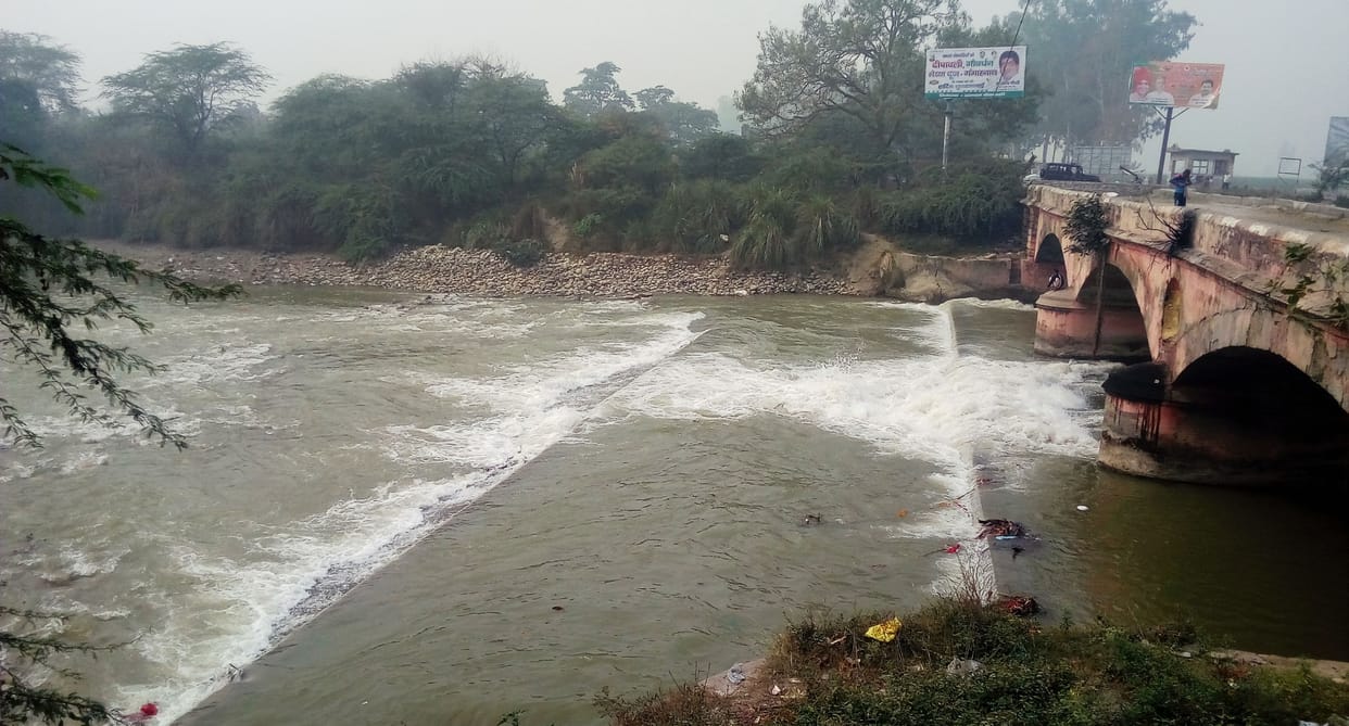 the water seen in gangnagar after a one month