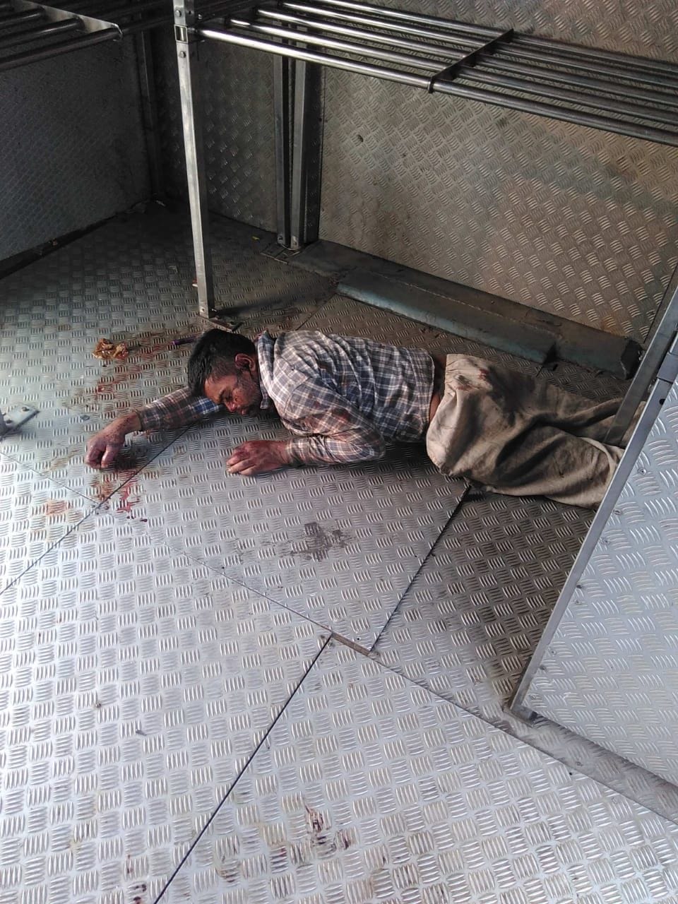 Youth found bled in the luggage bogie of the train