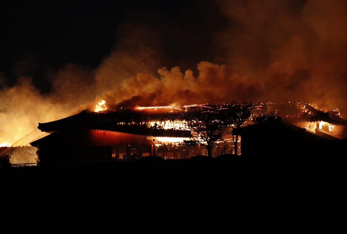Fire destroys 500-year-old world heritage site Shuri Castle in Japan