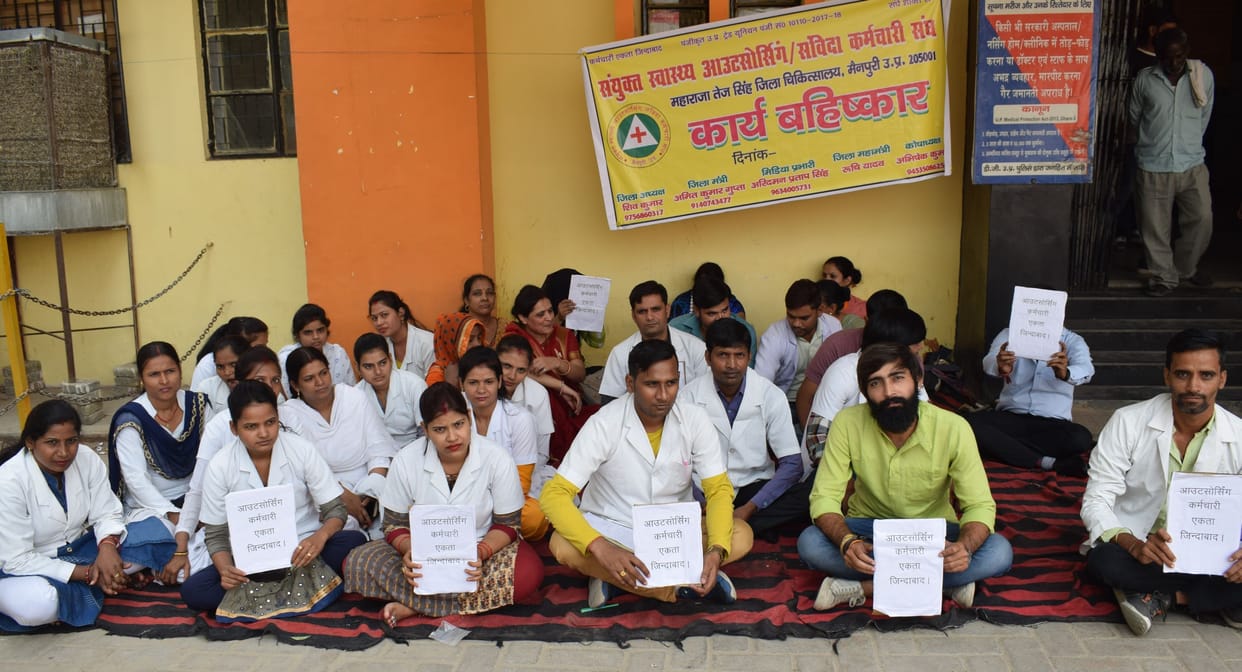 agitaion against health department