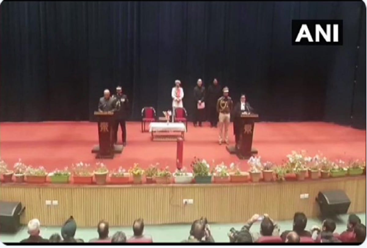 Radha Krishna Mathur takes oath as the first Lieutenant Governor of Ladakh