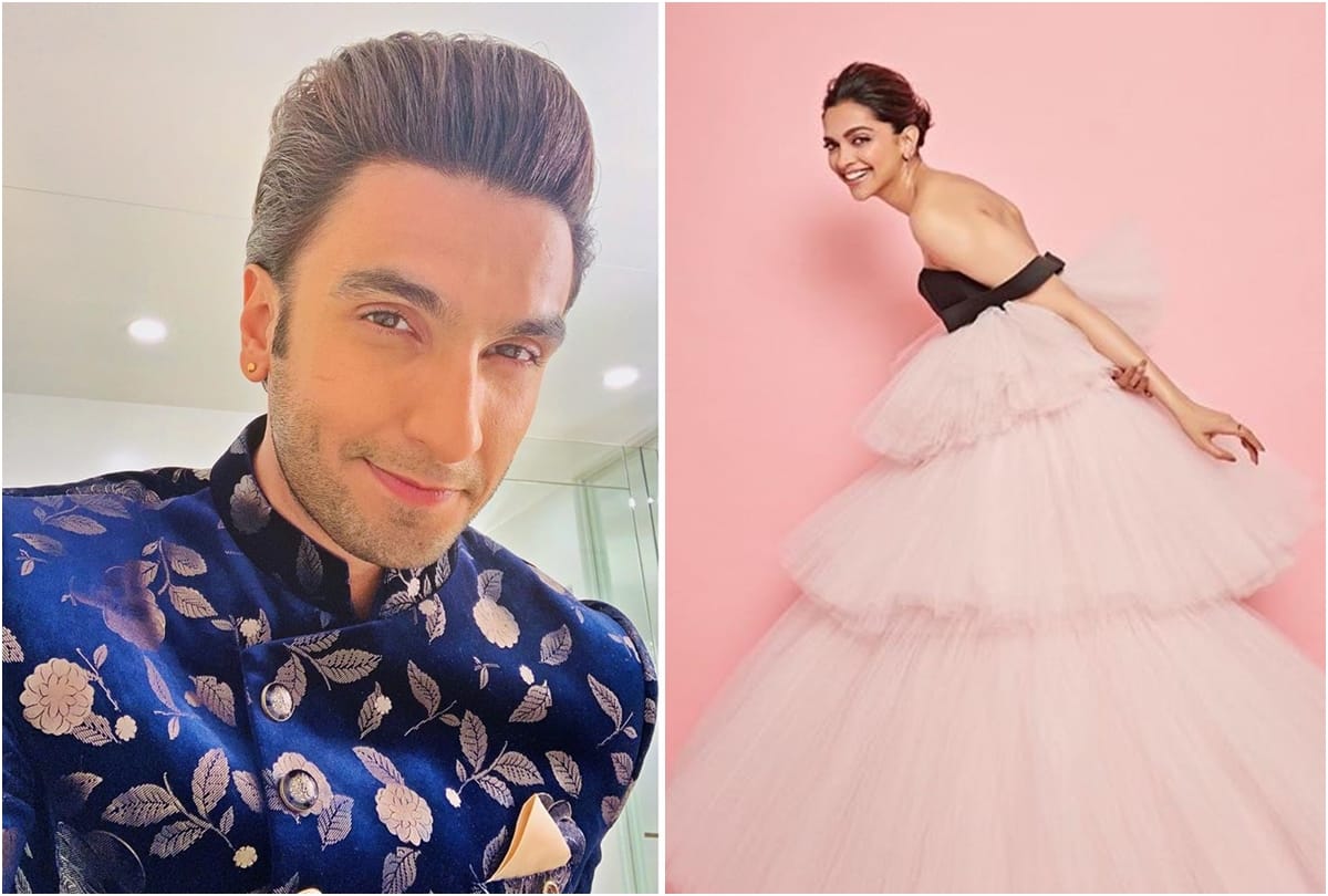 When ranveer singh pants were torn while dancing, deepika padukone stitched in a public event