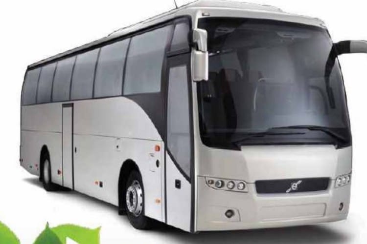 Scania bus stopped due to Vande Bharat ran