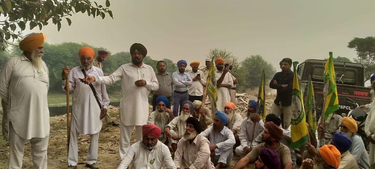 Protest against powercom SDO and team in Sangroor