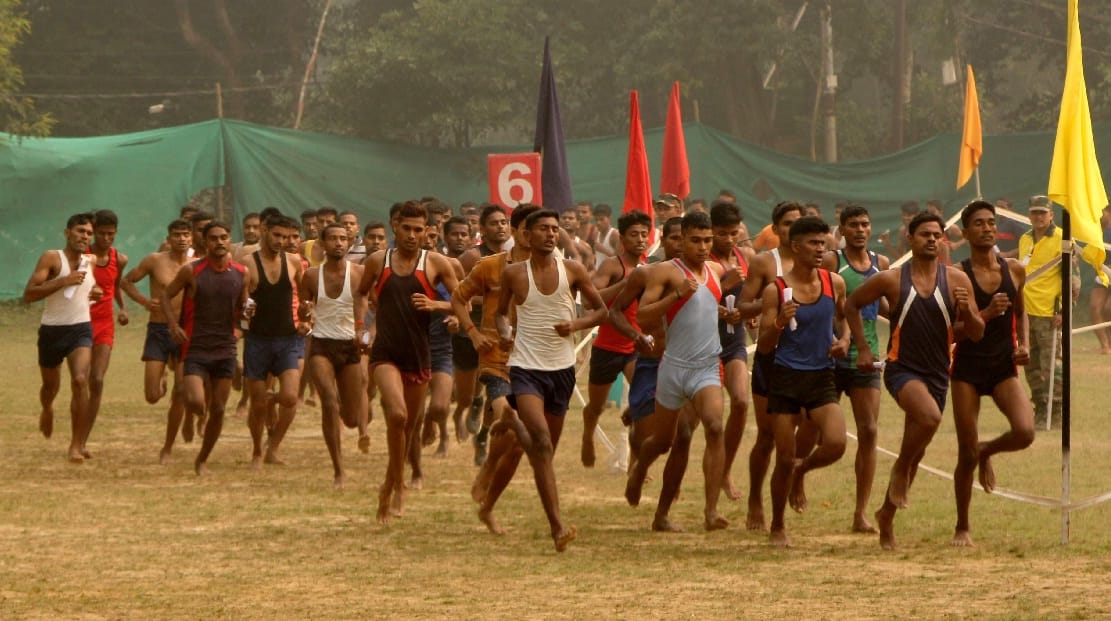 Indian army recruitment rally in varanasi