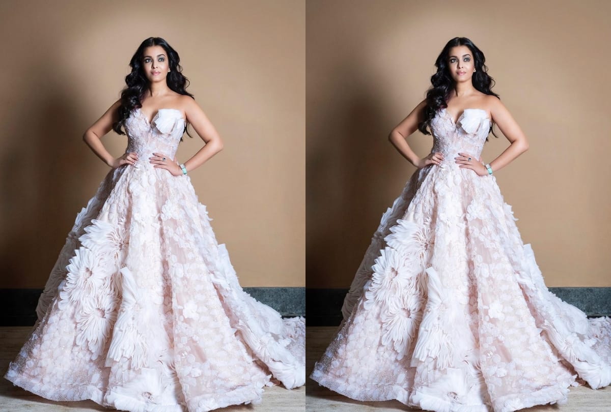aishwarya rai looks princess in off shoulder flower gown for her birthday celebration
