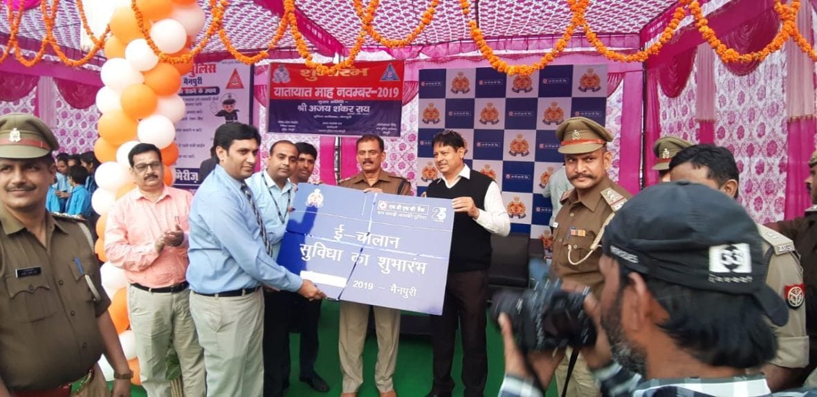 traffic month in mainpuri