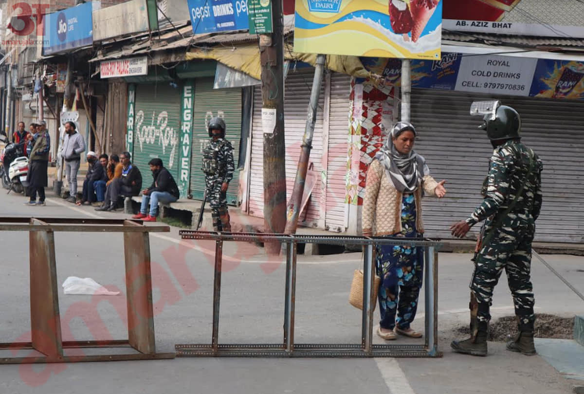 kashmir latest photo of restrictions after article 370 revoked, latest visuals of jammu kashmir