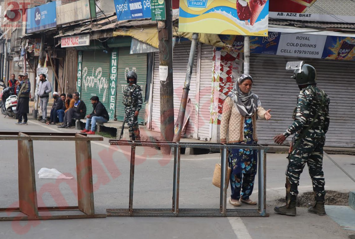 kashmir latest photo of restrictions after article 370 revoked, latest visuals of jammu kashmir