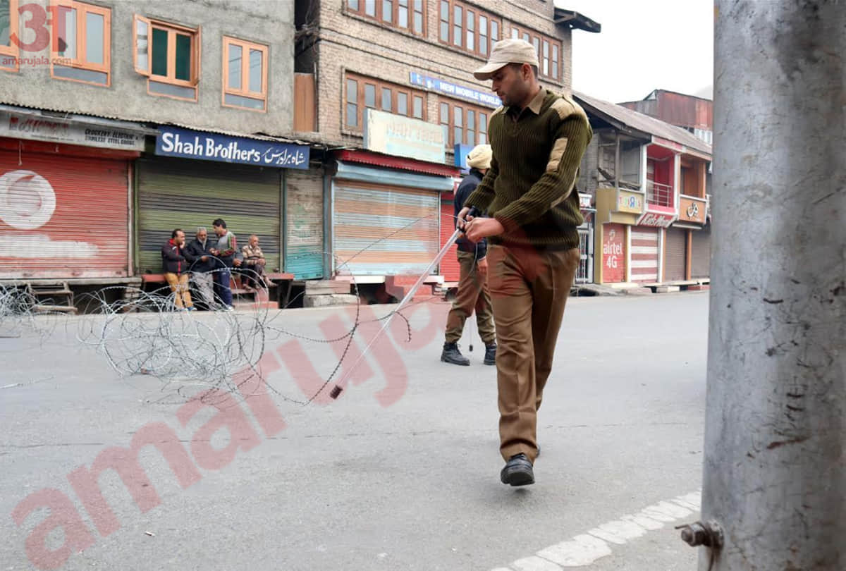 kashmir latest photo of restrictions after article 370 revoked, latest visuals of jammu kashmir