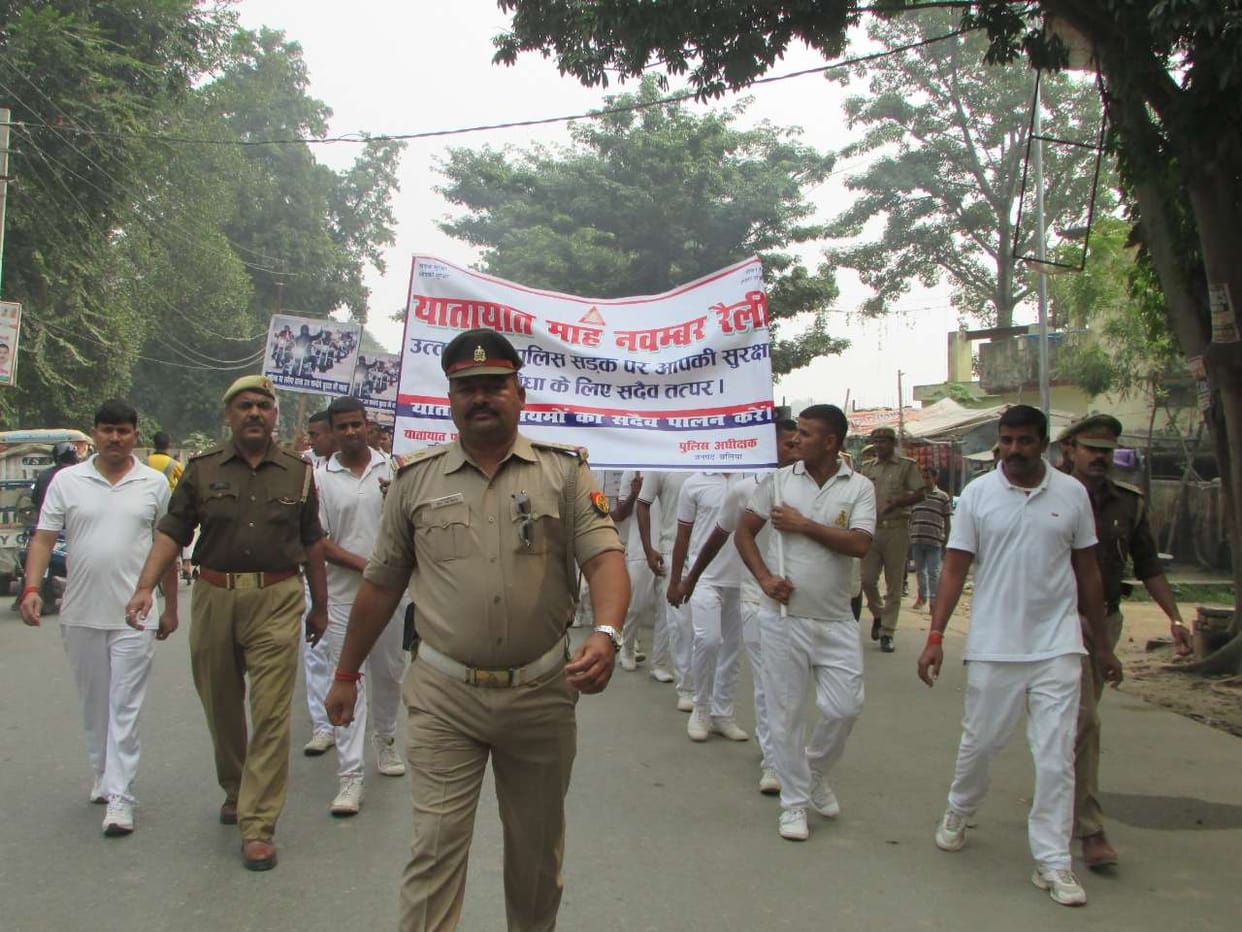 Rally took out awareness about traffic