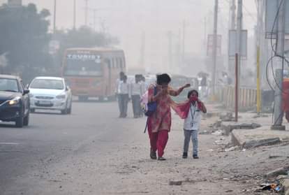 Climate change and Air Pollution is affecting children in India very badly