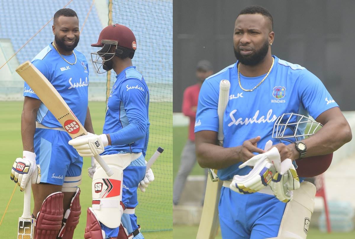 west indies team practice in ekana Cricket Stadium