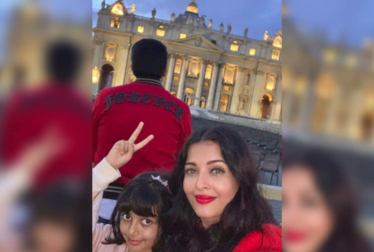 aishwarya rai with abhishek bachchan and daughter aaradhya see pics
