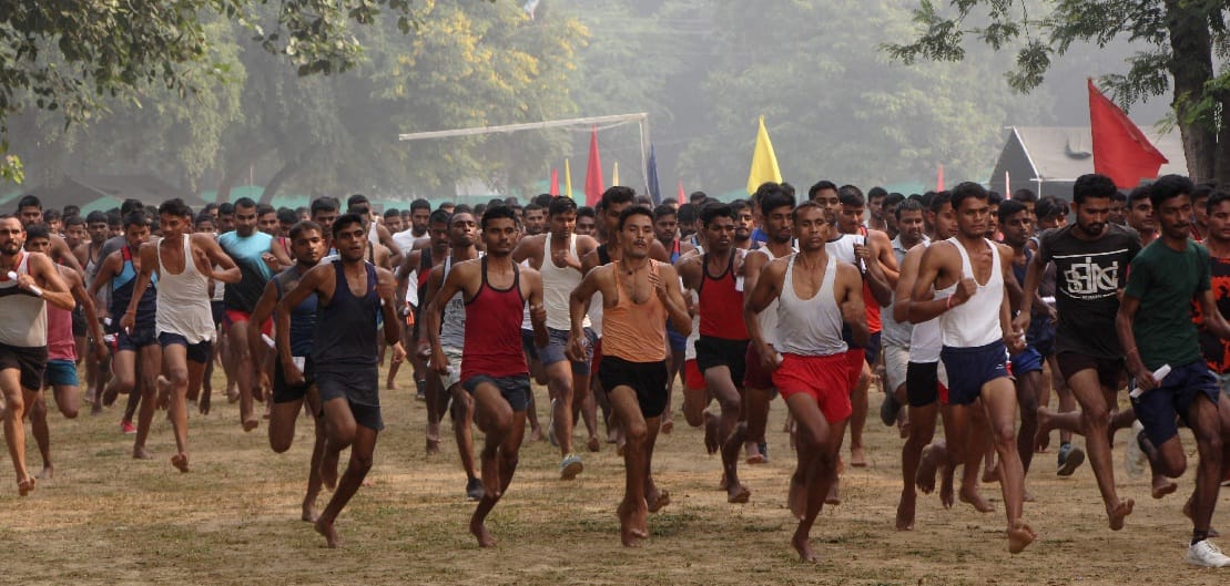 Army rally bharty in varanasi second day