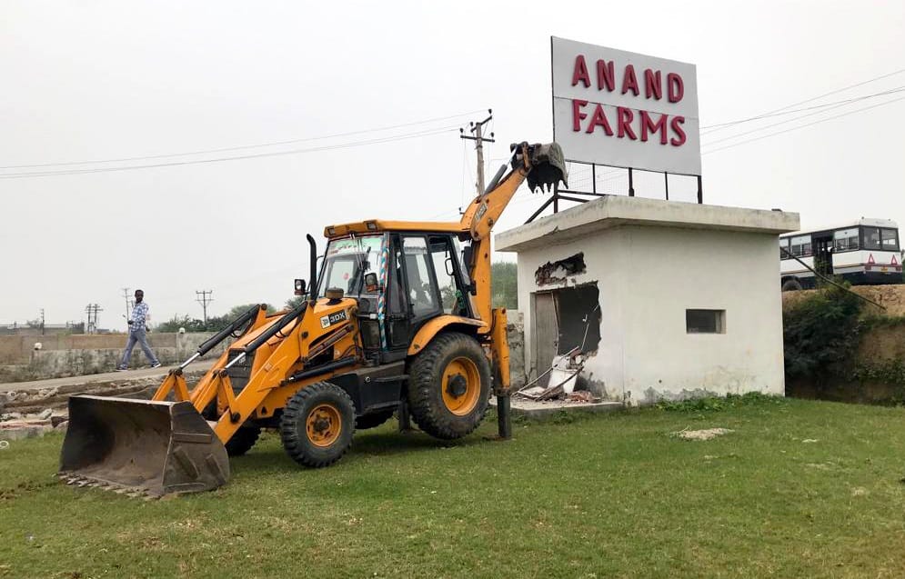 Anti encroachment campaign in Samba