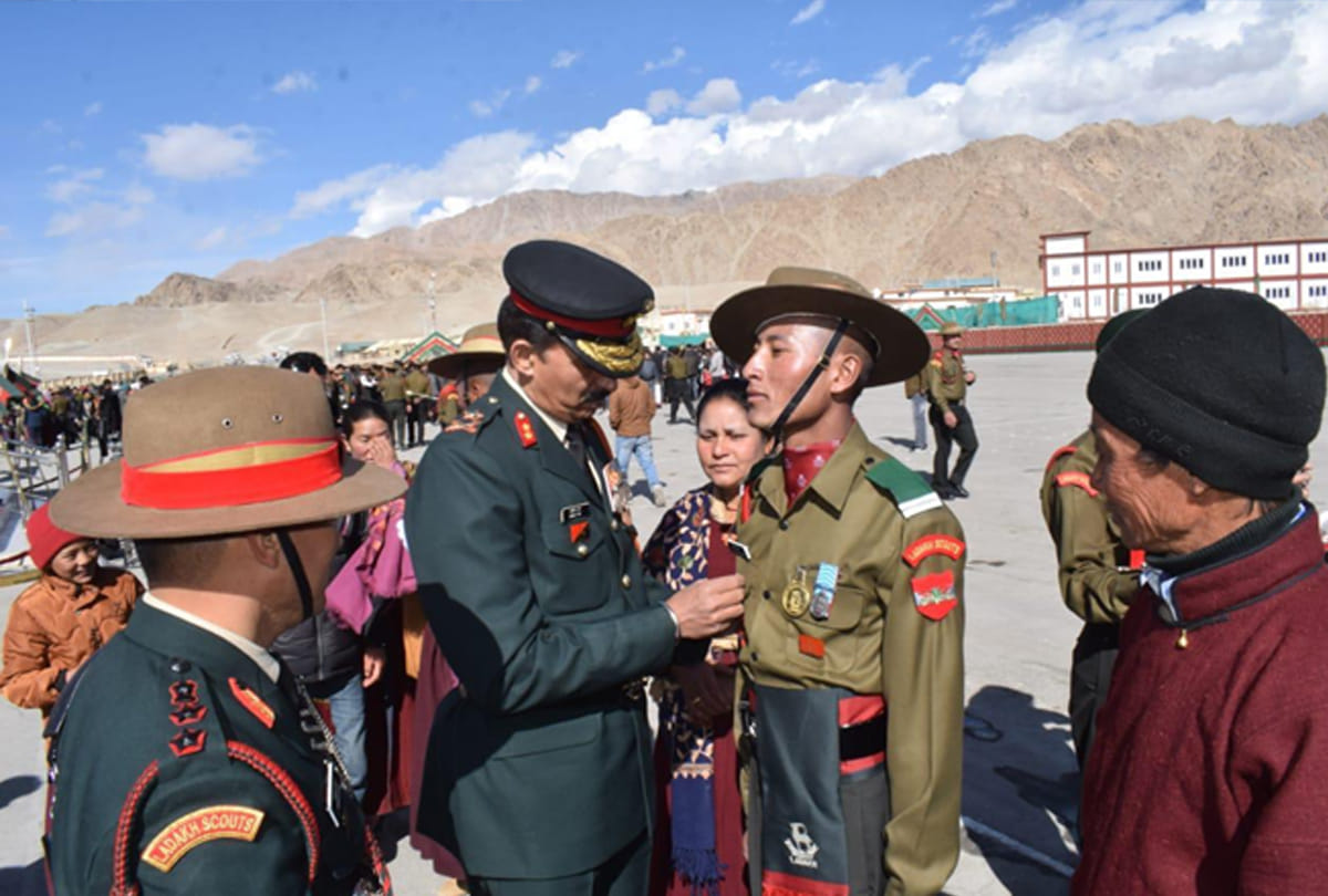 164 YOUNG SOLDIERS JOIN LADAKH SCOUTS REGIMENT IN Regimental Centre, Leh