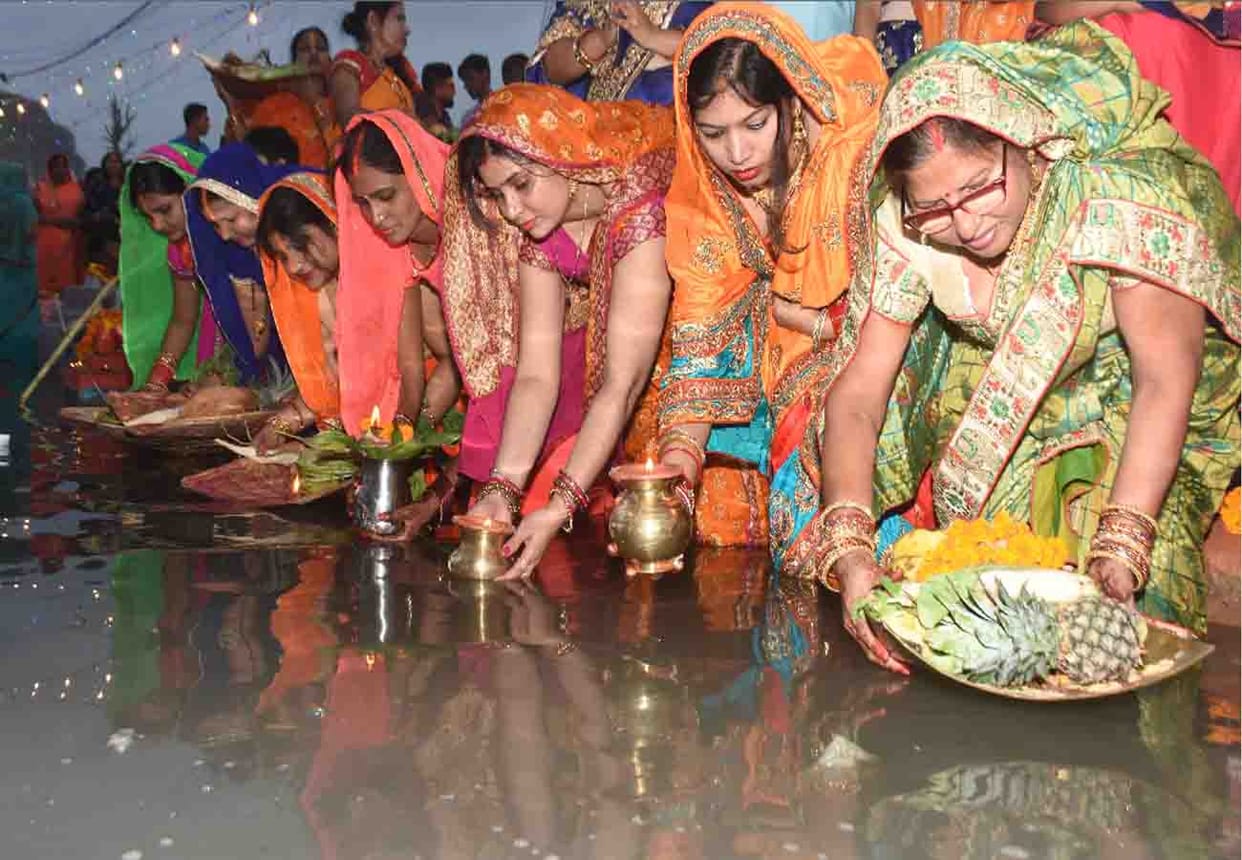 chhath puja 2019 celebration in kanpur