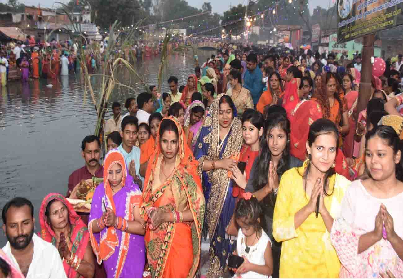 chhath puja 2019 celebration in kanpur