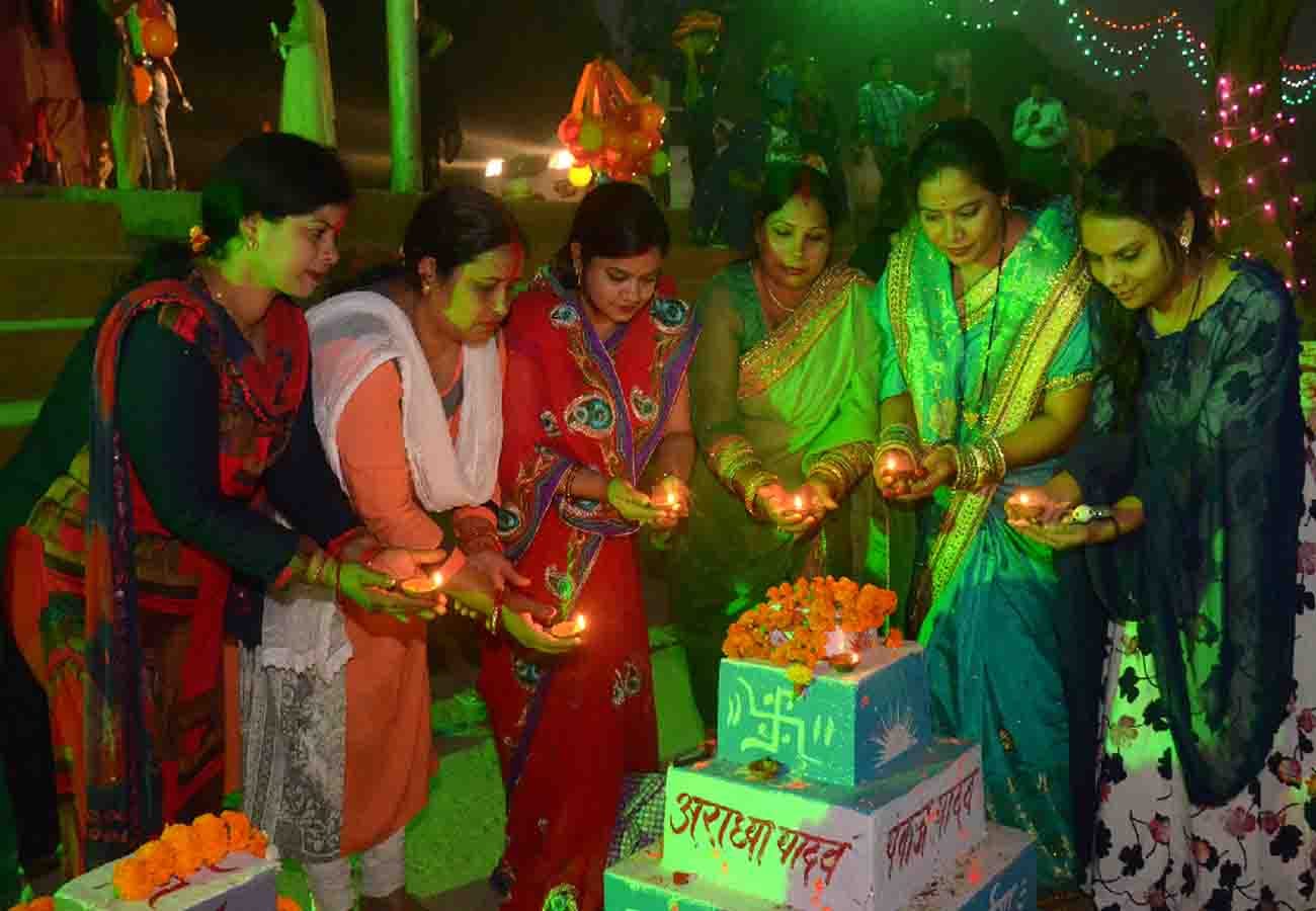 chhath puja 2019 celebration in kanpur