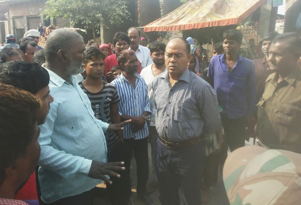 agitation in mainpuri