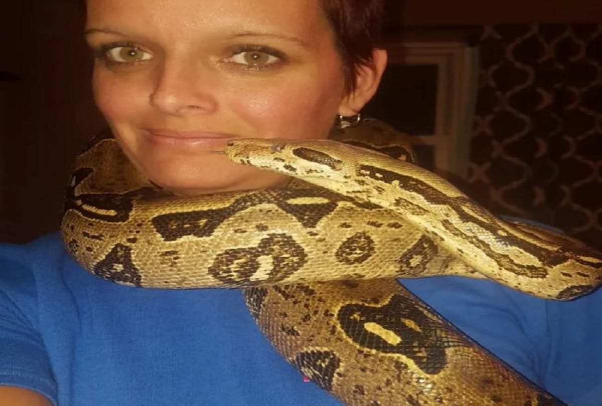 Woman found dead with python wrapped around her neck in Indiana