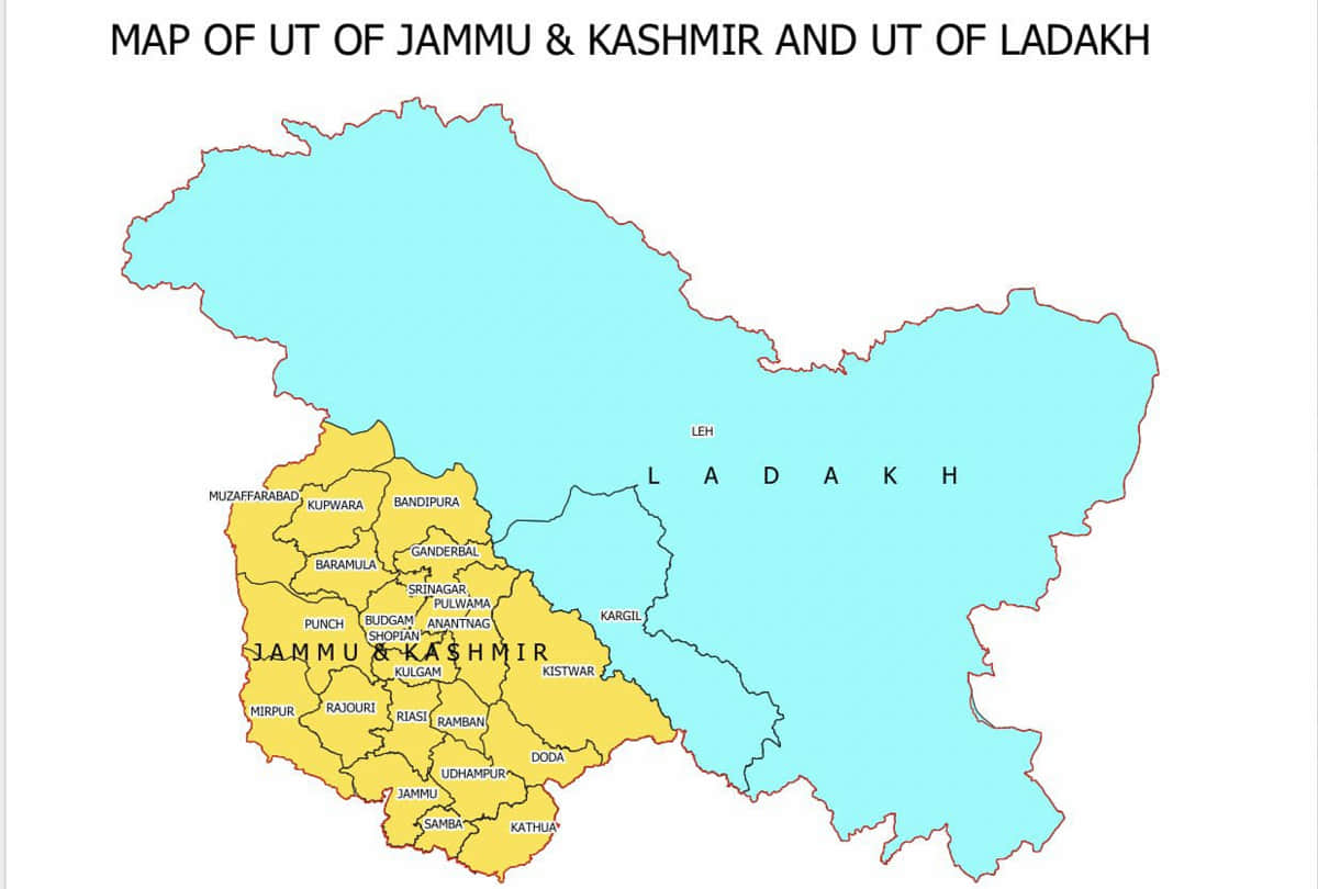 Ladakh adopted ashok stambh but there is no change in jammu kashmir official websites