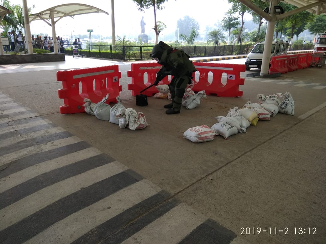 Babatpur airport cisf mockdrill