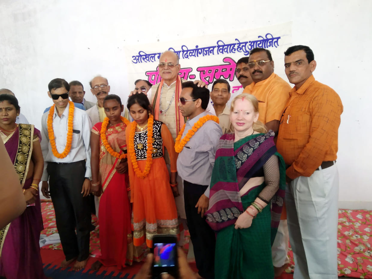 Three pairs made for visually impaired marital introduction conference