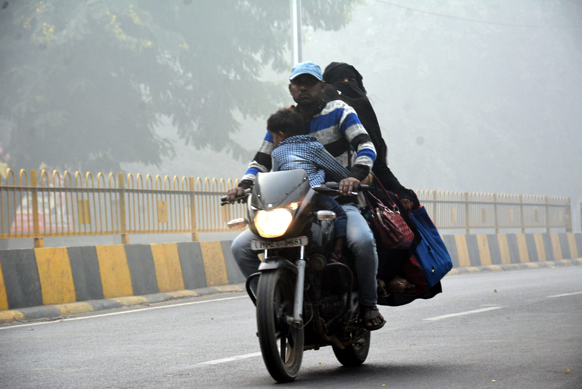 Pollution increased again, AQI at 356
