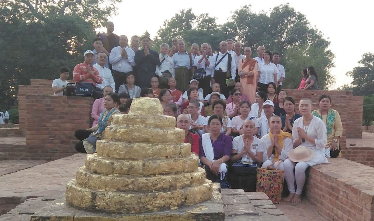 Worshipers worshiped in Buddhist taposthali