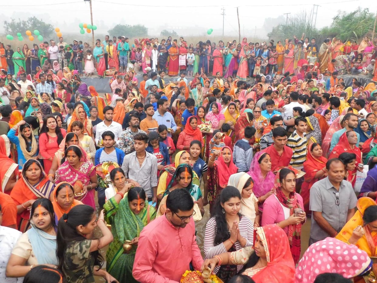 womens complet her fasting with chaath pooja