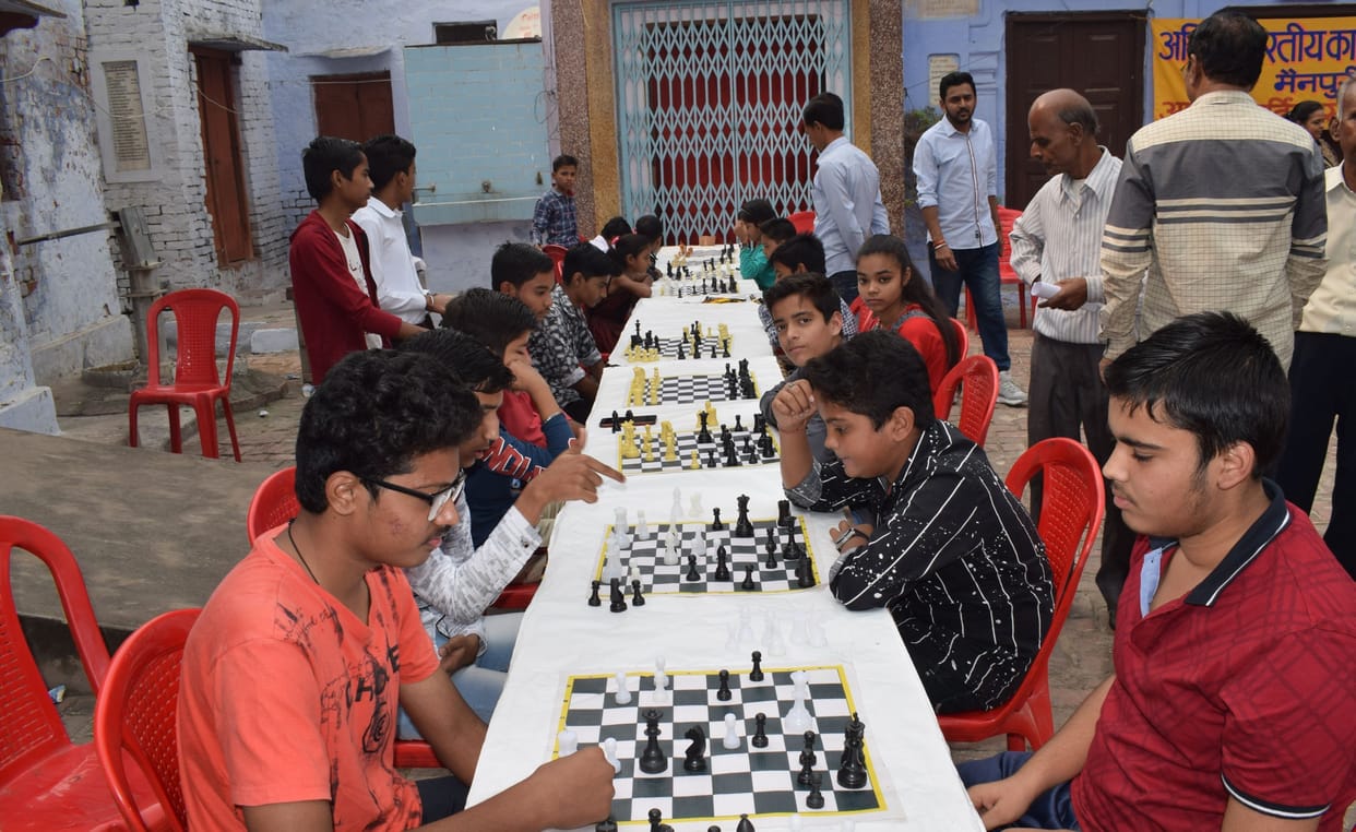 chess competition, sports activity, mainpuri