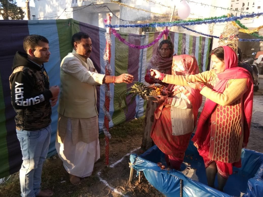 Chhath Puja celebrated with great pomp in the signal core